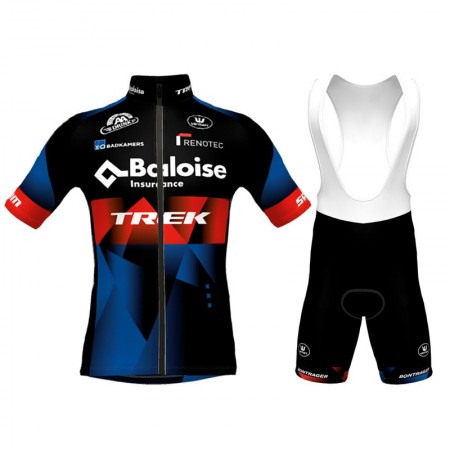 Set Fietsshirt + Korte Koersbroek 2021 Baloise-Trek Lions N001